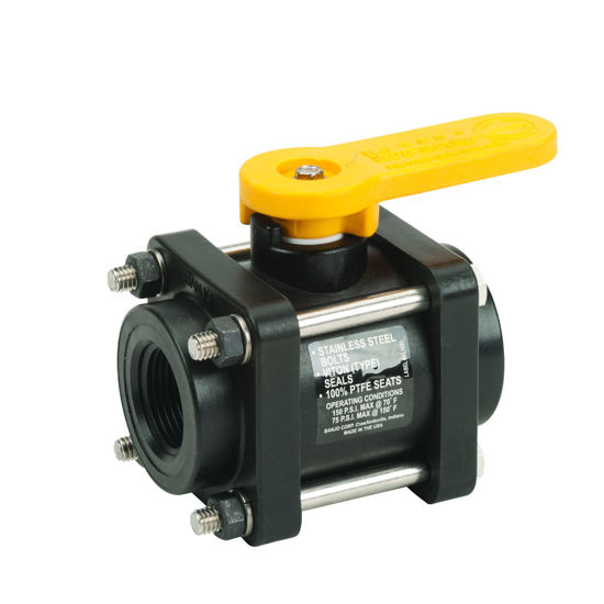 Picture of VALVE BANJO V100FP POLY 4-BOLT BALL VALVE 1" FULL PORT FPT