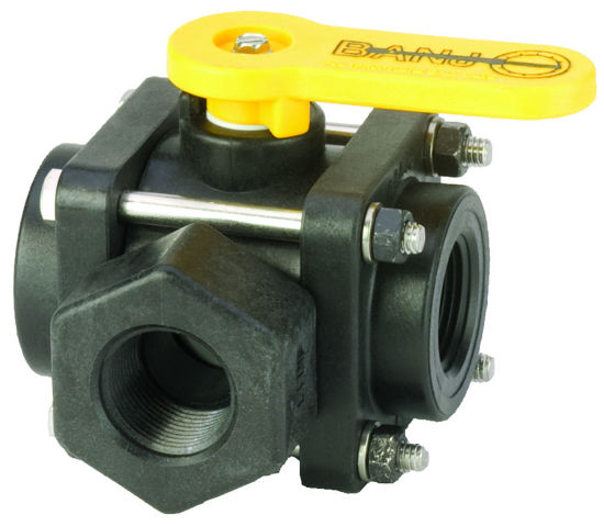 Picture of VALVE BANJO V100SL POLY 3-WAY SIDE LOAD VALVE 1" FPT