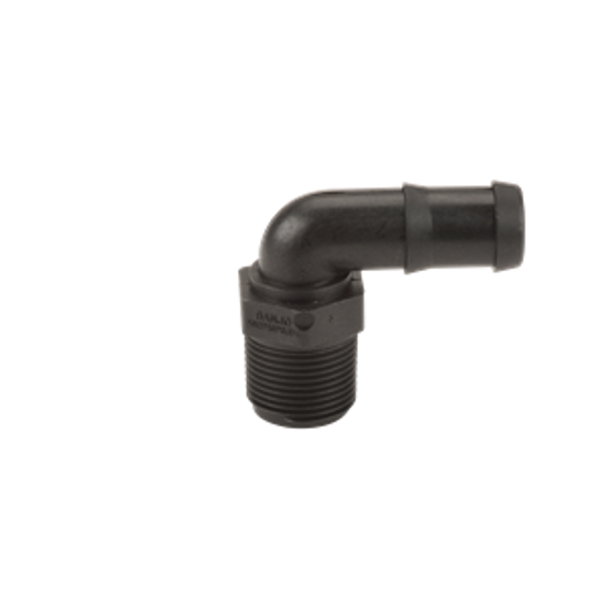 Picture of KING NIPPLE POLY HB075-90 3/4" MPT X 3/4" HOSE BARB