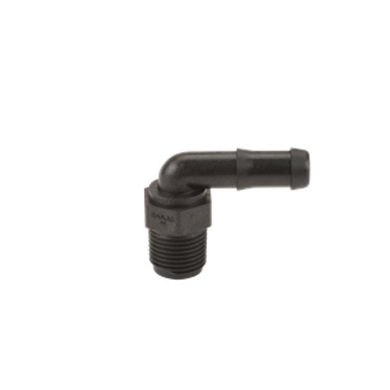 Picture of KING NIPPLE POLY HB050-90 1/2" MPT X 1/2" HOSE BARB