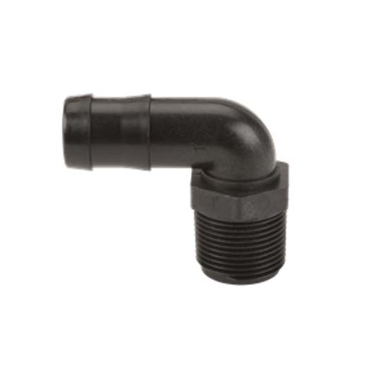 Picture of KING NIPPLE POLY HB100-90 1" MPT X 1" HOSE BARB
