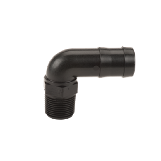 Picture of KING NIPPLE POLY HB075/100-90 3/4" MPT X 1" HOSE BARB