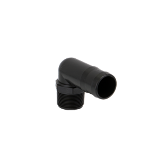 Picture of KING NIPPLE POLY HB125/150-90 1-1/4" MPT X 1-1/2" HOSE BARB