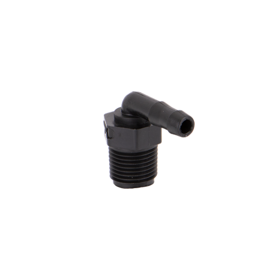 Picture of KING NIPPLE POLY HB050/038-90 1/2" MPT X 3/8" HOSE BARB