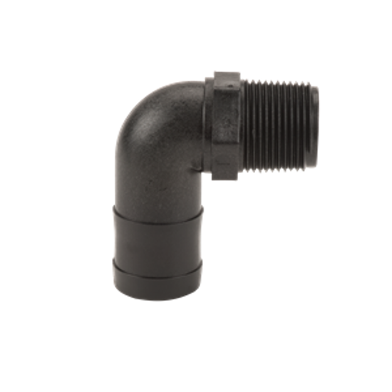 Picture of KING NIPPLE POLY HB100/150-90 1" MPT X 1-1/2" HOSE BARB