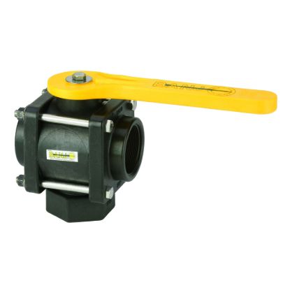 Picture of VALVE BANJO V200BL POLY 3-WAY BOTTOM LOAD VALVE 2" FPT