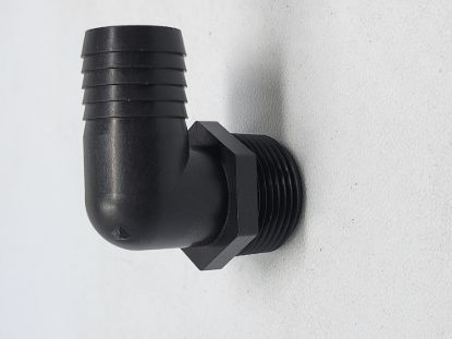 Picture of KING NIPPLE NYLON 90* 1"X1" MPT