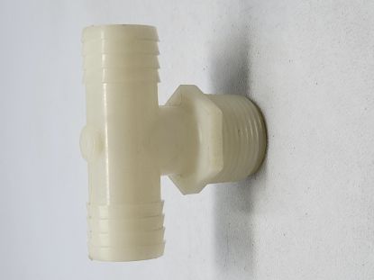 Picture of TEE NYLON 1" MPT BULL X 1" HOSEBARB RUN